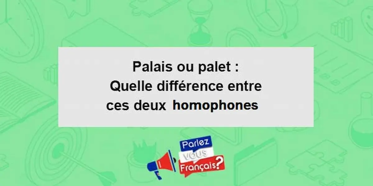 Palais ou palet : Quelle différence entre ces deux homophones ?